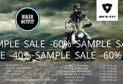 Rev'it sample sale (motorkleding)