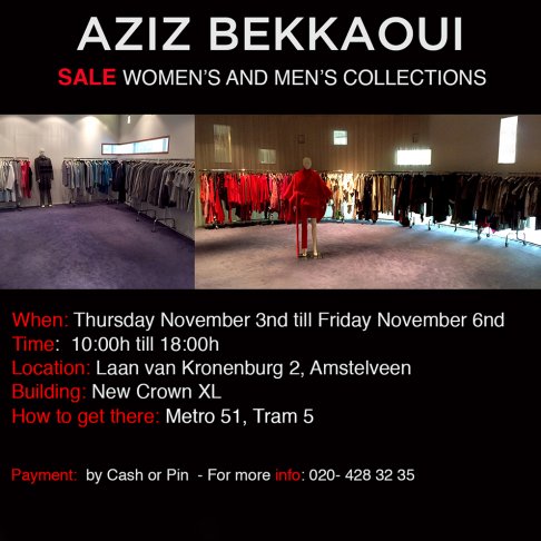 Sale Women's and Men's Collections Aziz Bekkaoui - 1
