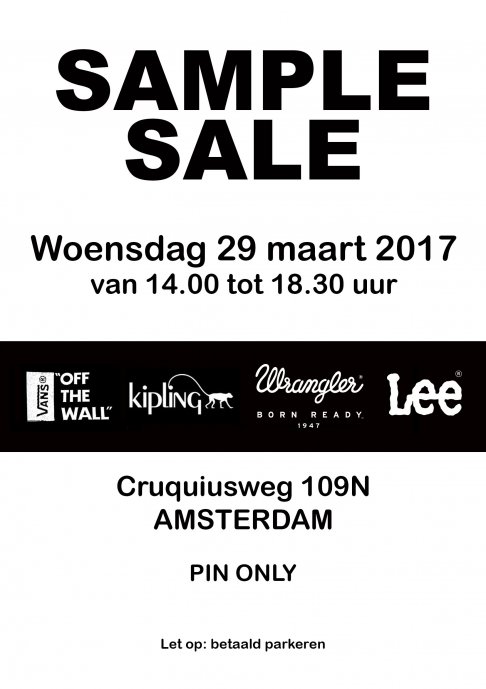 Sample Sale Kleding/schoenen en tassen  - 1