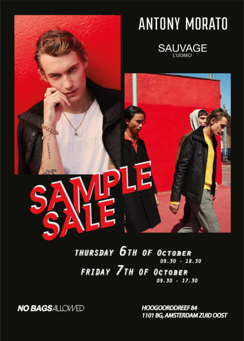 Sample sale Antony Morato en Sauvage  - 1