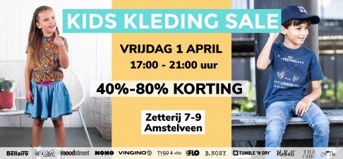 Zomer kidskleding Sale |  01 april | Amstelveen