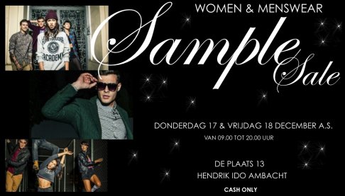 SAMPLE SALE women & menswear - FUNKY BUDDHA, UMM, MAXIME COSSOGUY, COCOROSE LONDON, BENCH, KOR@KOR, GARAGE55