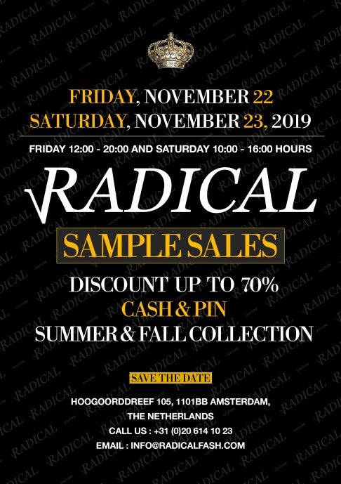 Radical Sample Sale - 1