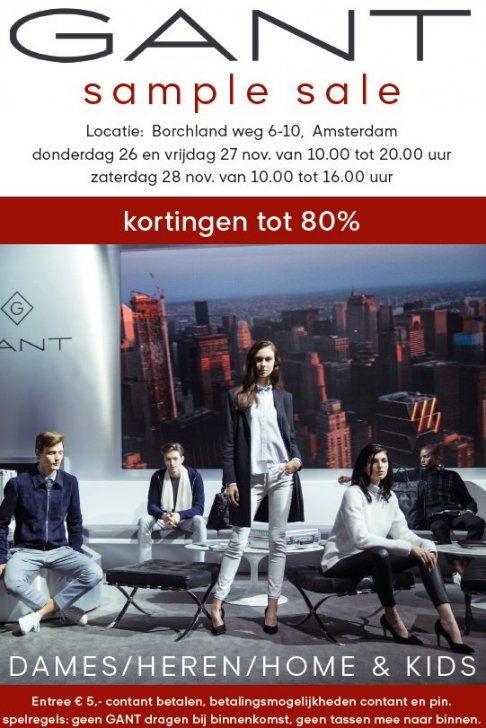 Gant sample sale  - 1