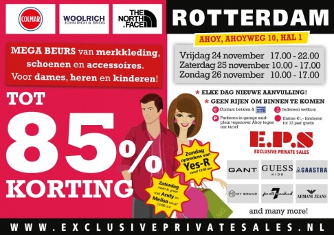 Exclusive Private Sales Mega Merkkleding Beurs