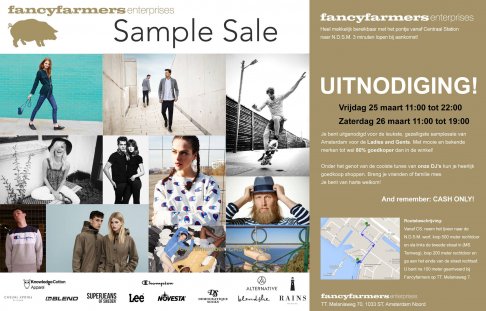 FANCYFARMERS SAMPLESALE - the one and only !! 
