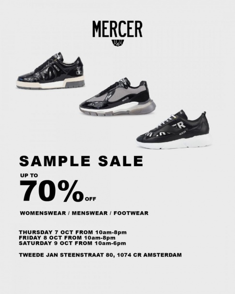 Mercer Amsterdam sample sale - 2