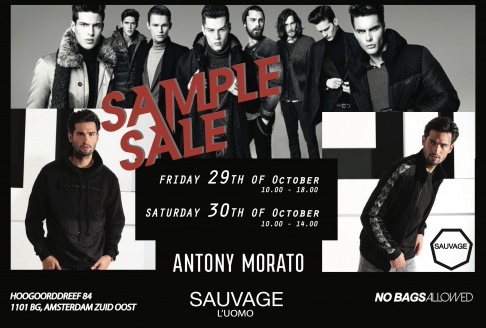 Sample sale Antony Morato & Sauvage  - 1