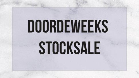 Doordeweeks stockverkoop - 1