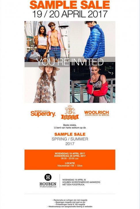 Superdry & Woolrich sample sale