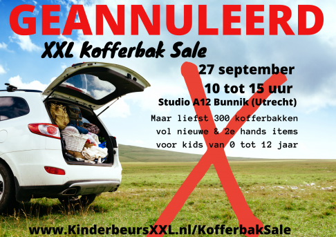 GEANNULEERD -- Kofferbak Sale Kinderbeurs XXL - 1