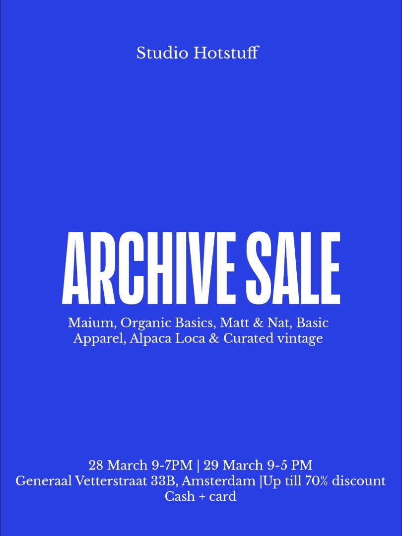 Archive Sale: Maium Rainwear, Matt & Nat, Organic Basics & MORE! - 1