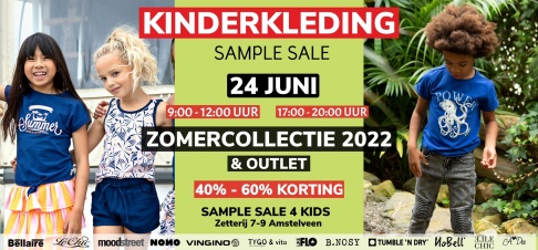 Kinderkleding Sample Sale | 24 juni - 1