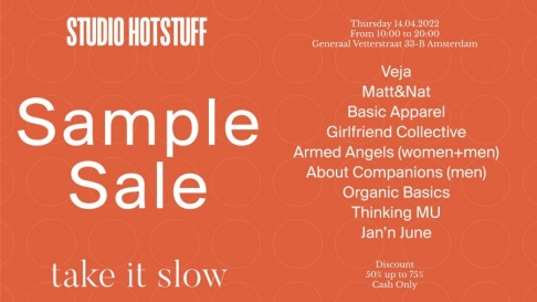Studio Hotstuff x Take It Slow sample sale