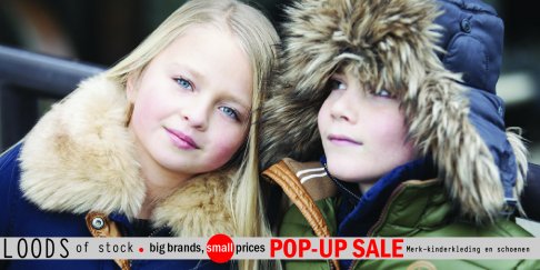 Pop-Up Sample & Stock Sale in Doetinchem, div. merken kinderjacks winter 2015/2016 voor maar 39,95 - 1