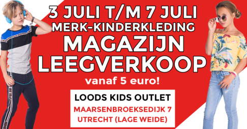 Totale leegverkoop Loods kids outlet - Utrecht - 1