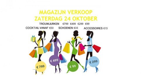 Magazijn verkoop bruidswinkel I do I do