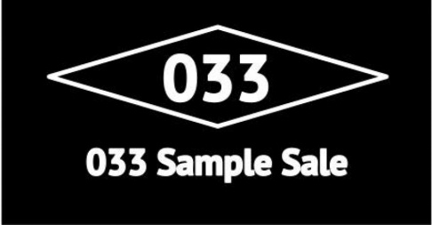 033 Sample Sale