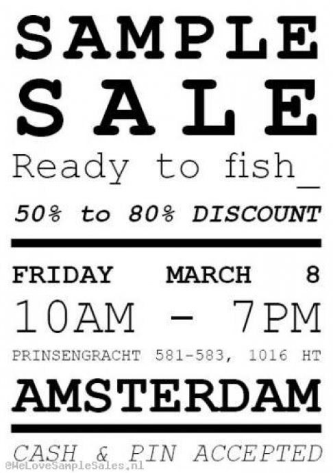 Ready to fish_ sample sale