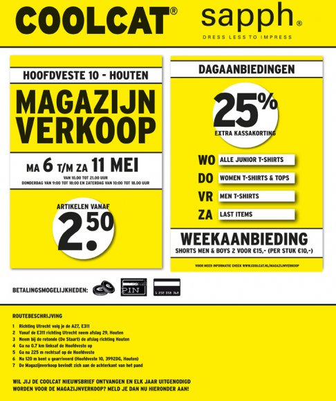 CoolCat Magazijnverkoop - 1