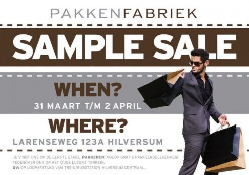 PakkenFabriek sample sale