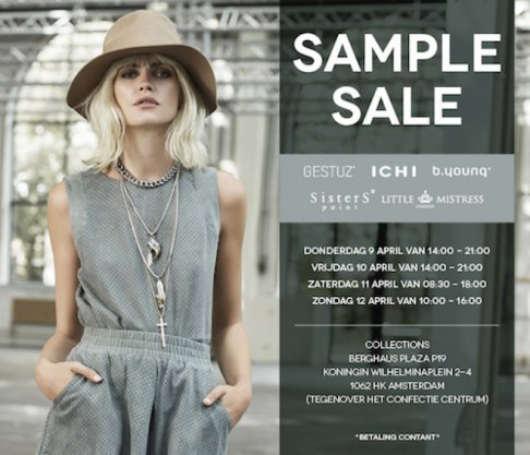 Sample sale Ichi, Gestuz, B.Young, Sisters Point en Little Mistress