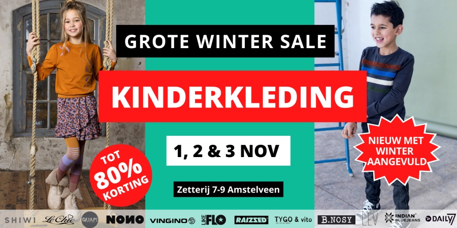 Grote Wintercollectie 2023 Kinderkleding Sale | 1 -3 November - 1