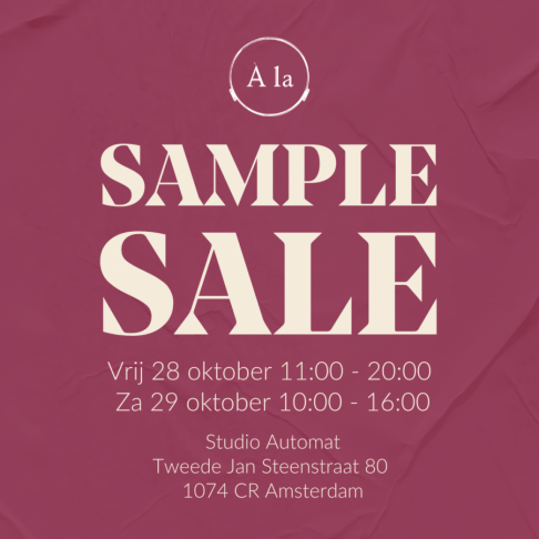 À la collection sample sale 