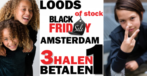 Black Friday - 3 halen 1 betalen bij LOODS of stock Amsterdam
