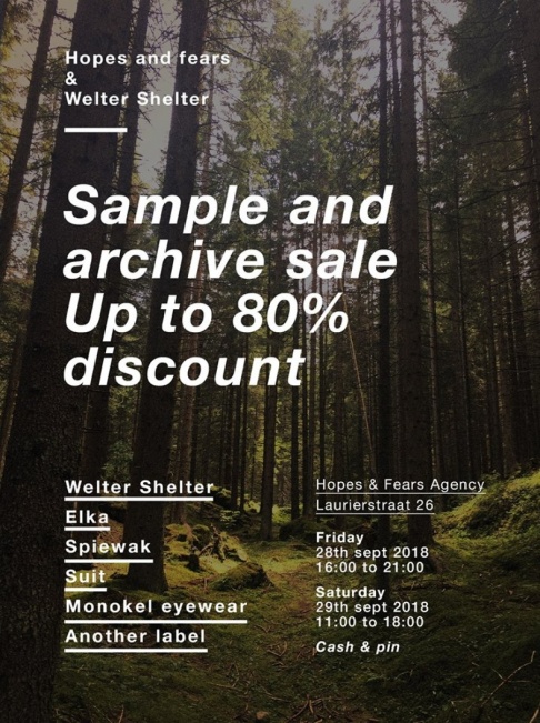 Hopes and Fears and Welter Shelter - Sample and archive sale - 1