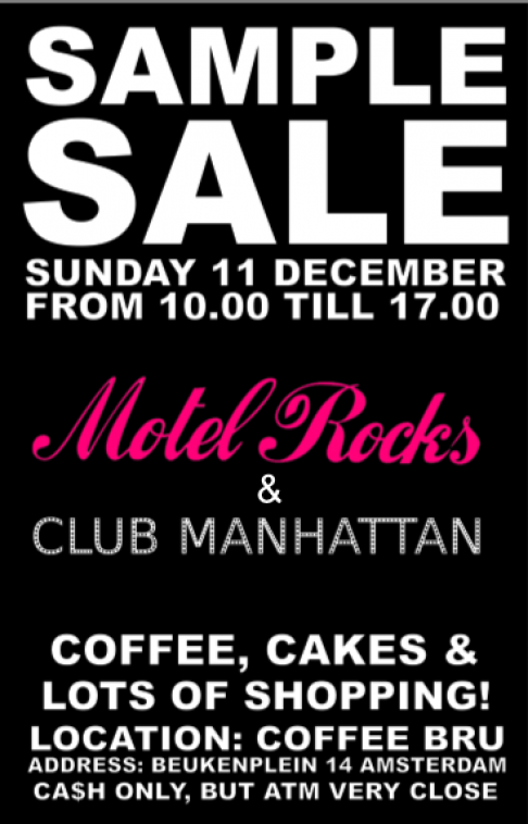 SAMPLE SALE MotelRock & Club Manhattan