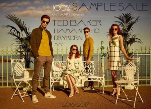 Sample sale  Ted Baker en Hamaki-Ho