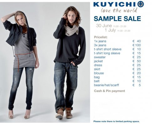 Kuyichi Sample Sale Haarlem