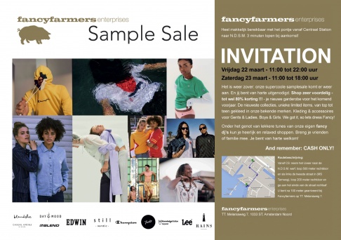 FANCYFARMERS SAMPLESALE - RAINS - CHAMPION - LEE - EDWIN - KNOWLEDGE COTTON - BLEND  en vele anderen ! - 1