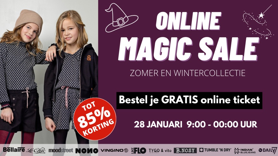 Online Magic Sale Kinderkleding | 28 januari - 1