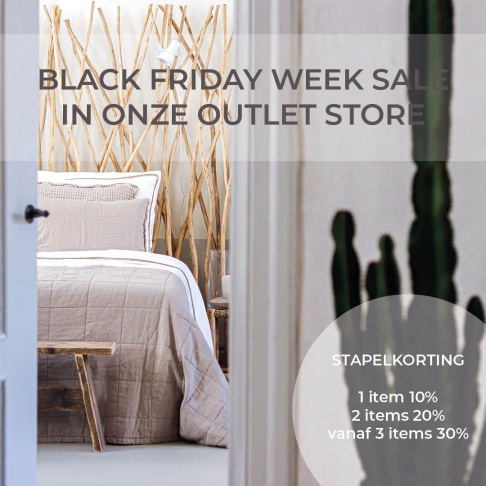 Black Friday week sale op dekbedovertrekken en plaids