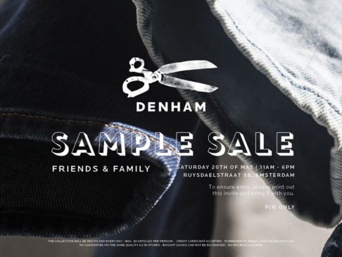 DENHAM Sample Sale  - 1