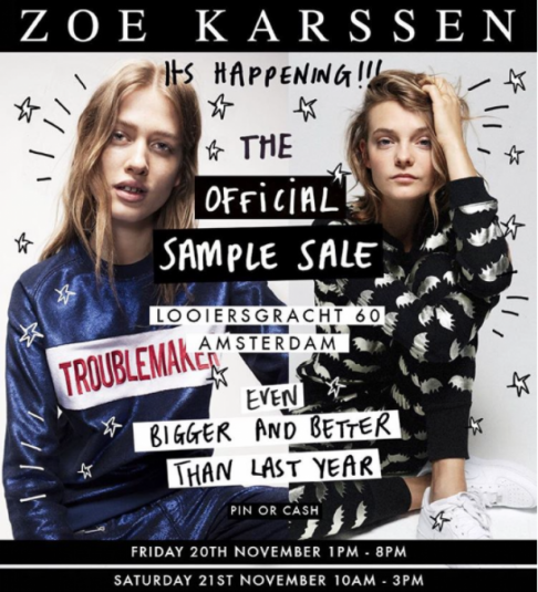 Zoe Karssen sample sale - 1