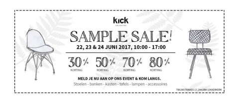 KICK Sample sale (meubelen)