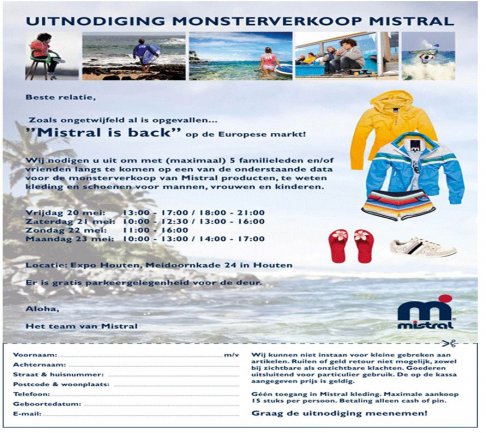 Monsterverkoop Mistral