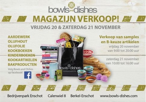 Bowls and Dishes Magazijnverkoop