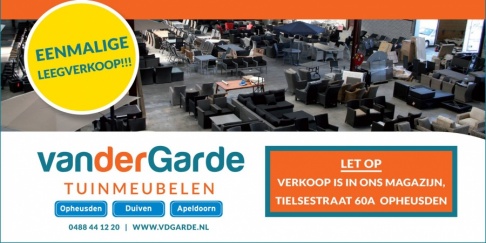 Magazijnverkoop tuinmeubelen Van der Garde - 1