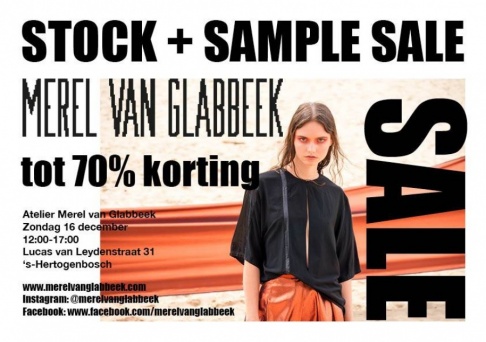 Stock + Sample Sale Merel van Glabbeek