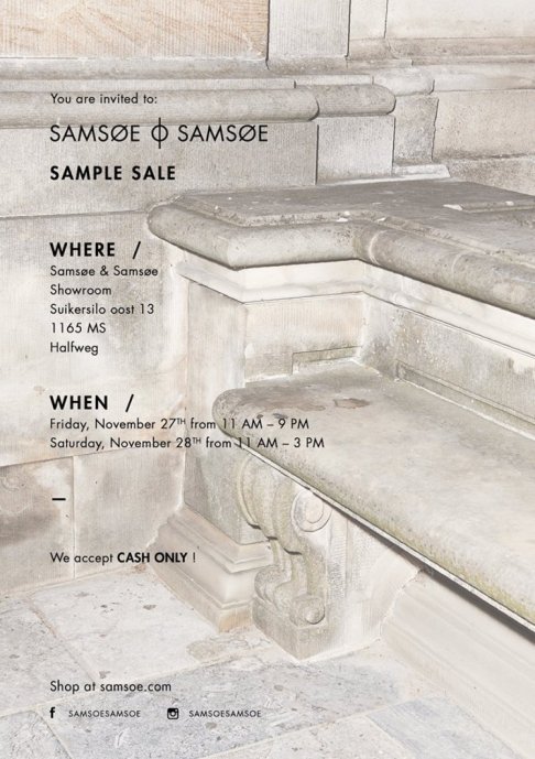 SAMSOE & SAMSOE  sample sale