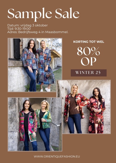 Orientique Australia sample sale