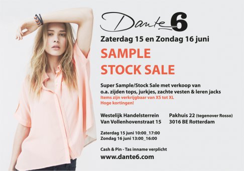 DANTE°6 Stock/Sample sale
