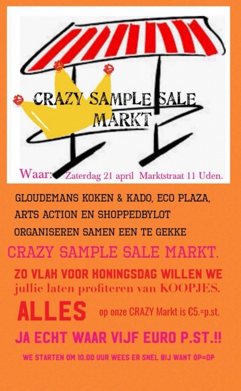 Crazy sample sale markt