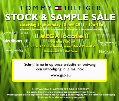 Sample Sale Tommy Hilfiger, en meer