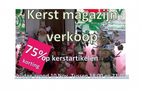 Kerst magazijnverkoop Lauras Groen