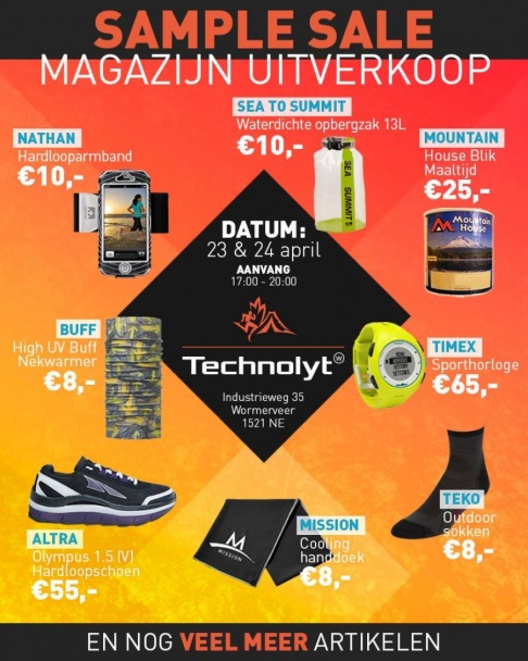 Technolyt sample sale and Magazijnuitverkoop - 1